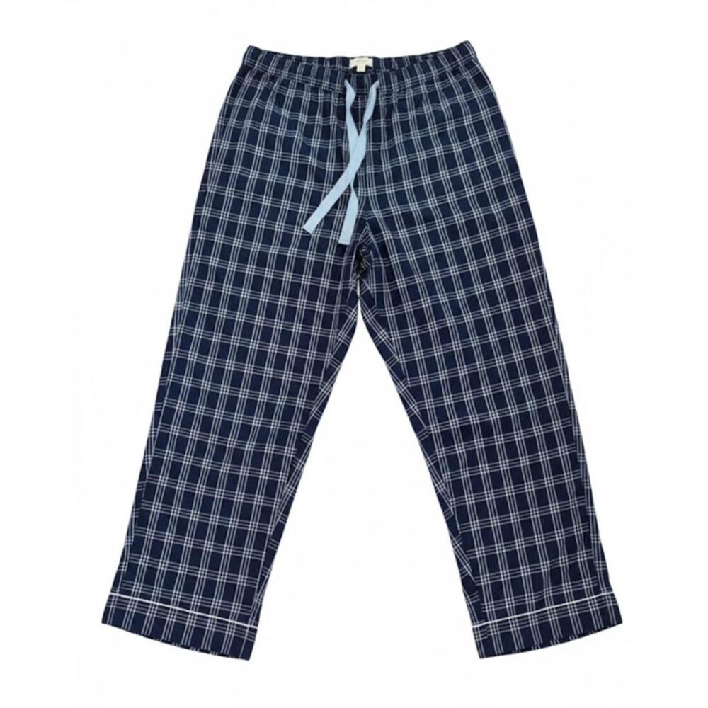 STATE OF DAY WOMENS PRINTED POPLIN PAJAMA OFFSET PLAID - XXL